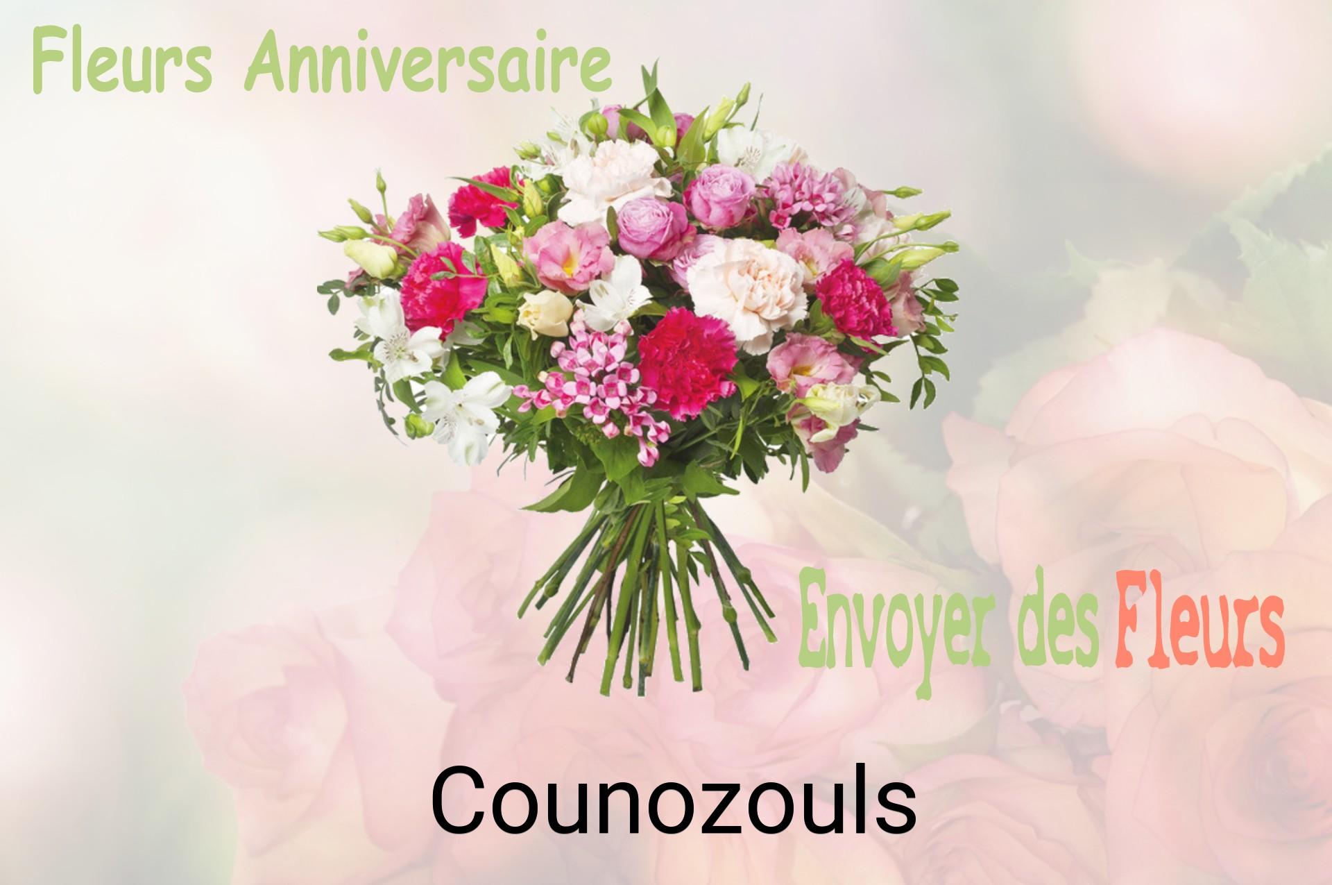 Bouquet de fleurs d’anniversaire livré à Counozouls