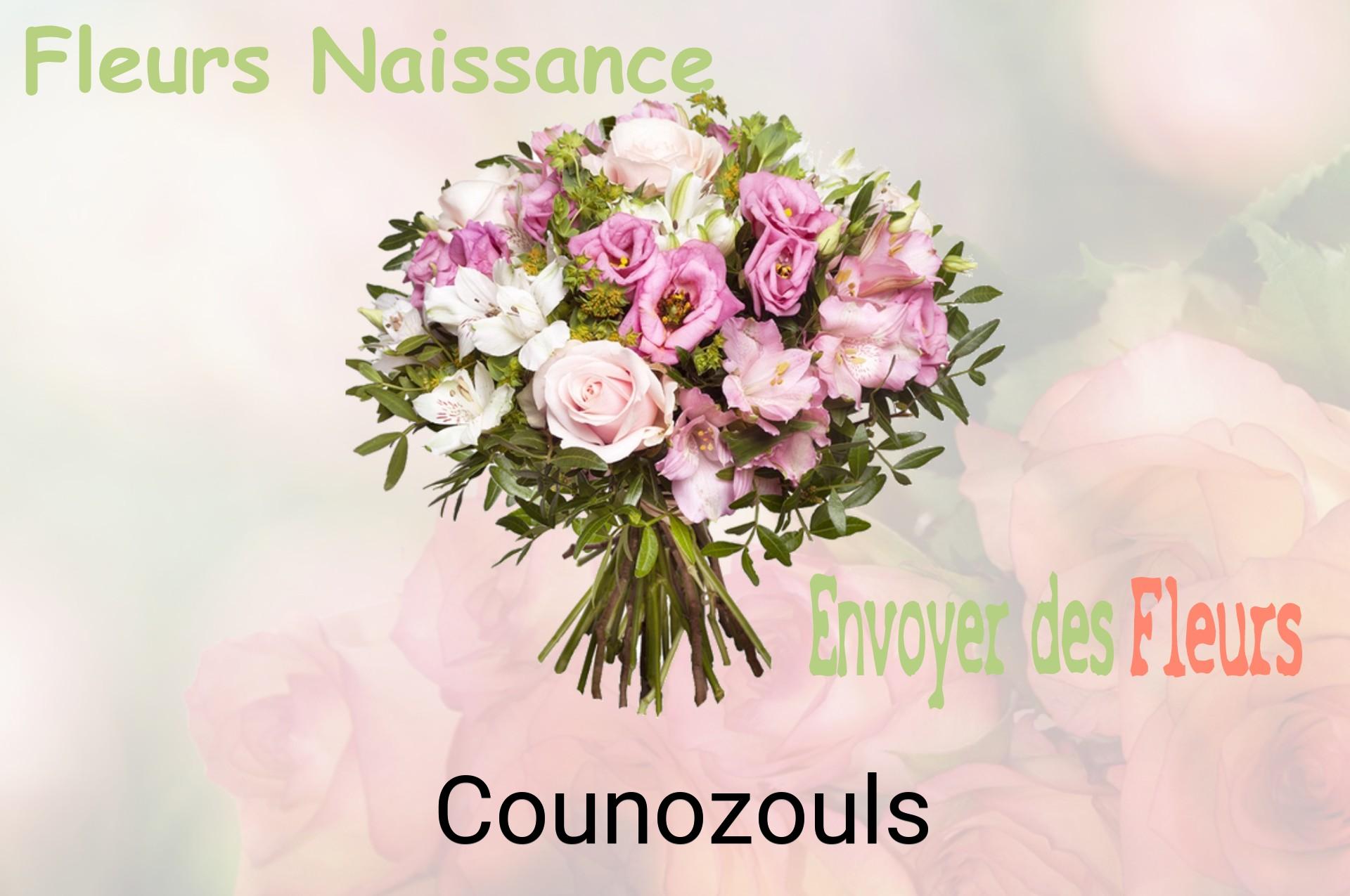 Bouquet de fleurs de naissance livré à Counozouls